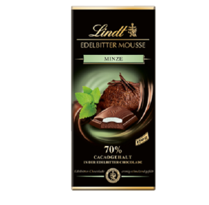 Lindt Edelbitter Minze 150g