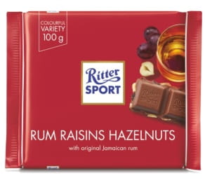 Ritter Sport  Czekolada Rum Trauben Nuss 100g