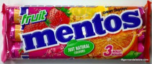 Mentos Cukierki Dropsy Fruit  38g x 3 sztuki