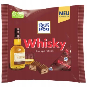 Czekoladki Ritter Sport mleczne nadziewane whisky 200 g 30% kakao